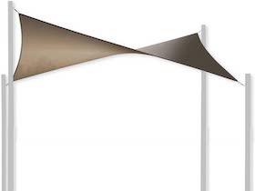 CDUALSQ540 - Tende a vela quadrata<br>'Coolaroo DualShade' 5,4m