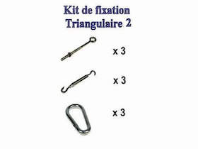 TRINGCHEVILLE - Kit di fissaggio triangolare <br>(occhiello)