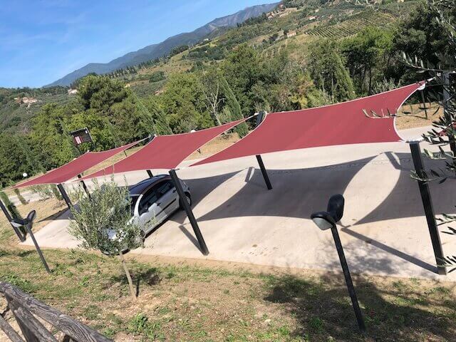 punti di ancoraggio vela ombreggiante